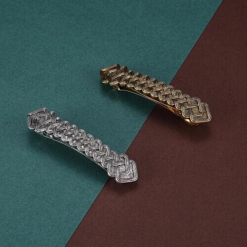 Skyrim Women Irish Knot Barrette Hair Clip Hairwear Zinc Alloy Retro Vintage Viking Amulet Hairpins Accessories Jewelry Gift