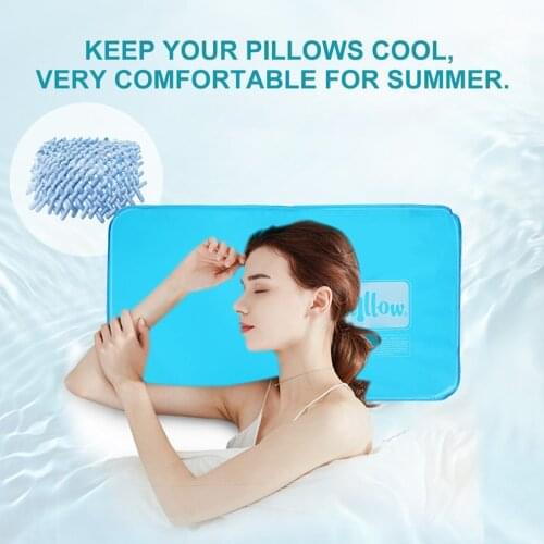 Flocking Cloth Ice Pillow Skin-Friendly Comfortable Portable Water Pillows Adult Child Relieve Back Pain Home Cooling Ice Pillow