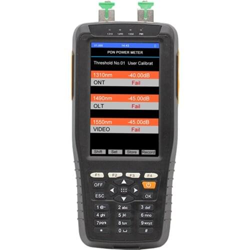 TM70B Portable Reachargeable PON Fiber Optical Power Meter Multifunctional LCD Screen Optical Power Meter