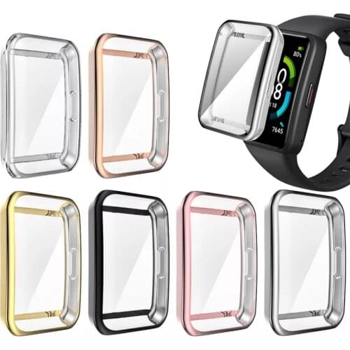 Screen Protector Case for Honor Band 6 Soft TPU Cover Anti-scratch Frame Shell For Huawei Honor Band 6/6 NFC/6 Pro Protection