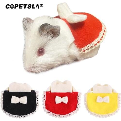 1Pcs Hamster Dress Small Animal Clothes Cotton Skin Friendly Guinea Pig Clothes Squirrel Chinchilla Supplies Hamster Accessories