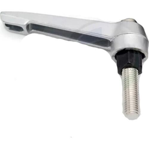 1Pcs M14 Stainless steel 7 words type Adjustable position Tight handle fixed rotate grip hand Screw bolt Length 40mm-70mm White