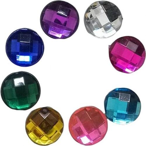 100Pcs Round Flat Back Colorful Sewing Rhinestones DIY Handmade Accessories Sewing Rhinestones DIY Handmade Accessories DIY 2021