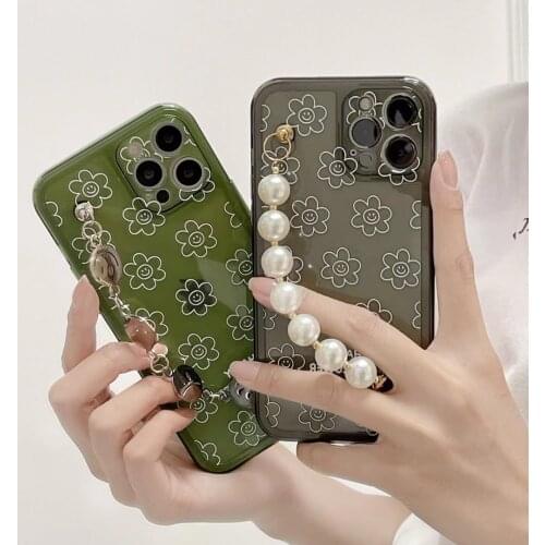 2021. New Model Cute Cell phone case For iphone11promax/XSmax/XR/12promax Pattern Simple With the chain Apple 8plus case