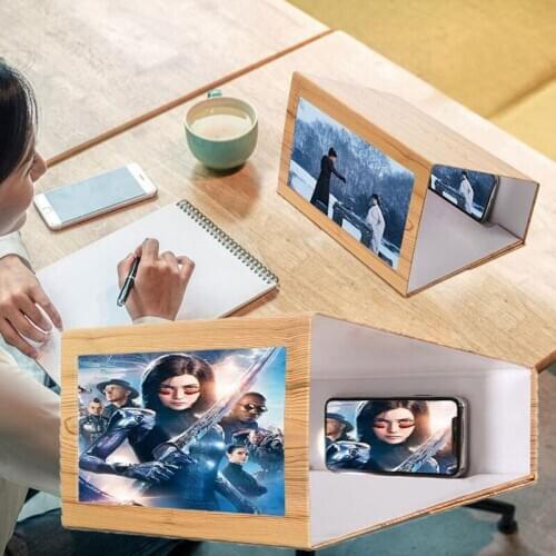3D Magnifier 12 Inch Projector For Smartphone Eye Care Stereo Phone Screen Amplifier Waterproof 3D Mobile Theater Projector