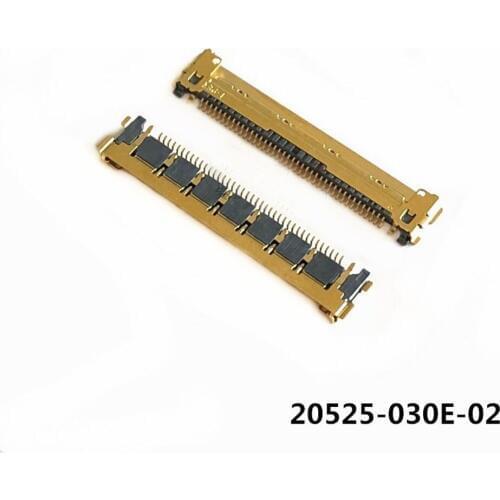 5pcs I-PEX connector 20525-030E-02 0.4mm pitch LVDS 30P socket LCD interface