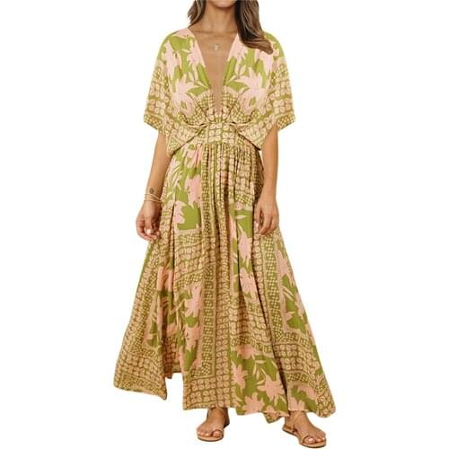 Douhoow Long Sleeve Summer Dresses