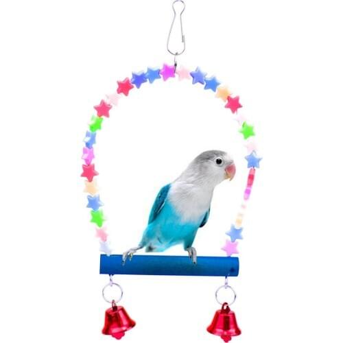 Traumdeutung Bird Toys For Parrot Conure Accessories Love swing Perch Cage Decoration And Budgie Parakeet Toy Supplies papegaai