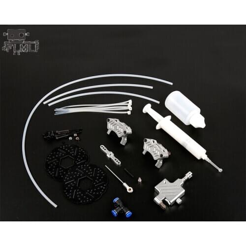 Front Wheel Hydraulic Brake System Set Fit 1/5 HPI ROFUN BAHA ROVAN KM GTB MCD BAJA 5B 5SC Toys Parts