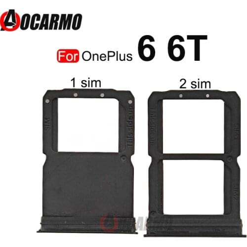 Single and Dual SIM Tray For OnePlus 6 Sim Card Holder Slot Repair Replacement Part