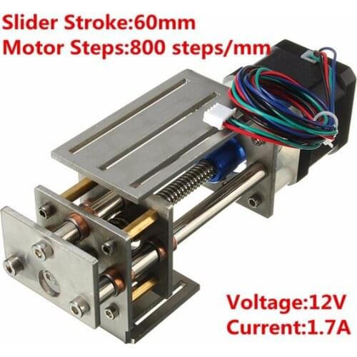 Machifit CNC Z Axis Slide Table 50-60mm DIY Milling Linear Motion 3 Axis Engraving Machine