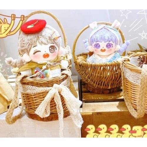 Reborn Cute Japan Anime Plush 20cm Kawaii Plushie Cartoon Toy without Doll Cloth Girl Best Gift