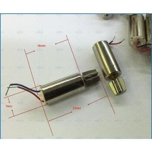 Powerful vibrating dc motor Vibration Pager Vibrator Micro Motor 7 x 16 mm diameter total Length 23mm for mobile robot etc DIY