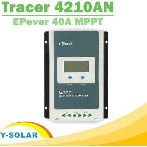MPPT Charge Controller 40A Tracer 4210AN 12V 24V Auto Work LCD for Max 100V Input RS485 Communication Solar Regulator EPever