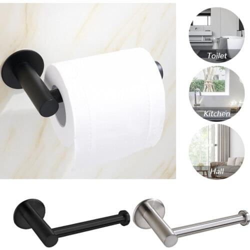 Self Adhesive Toilet Paper Holder For Bathroom Shelf Stainless Steel Wall Towel holder Household Kitchen Bathroom Accessories