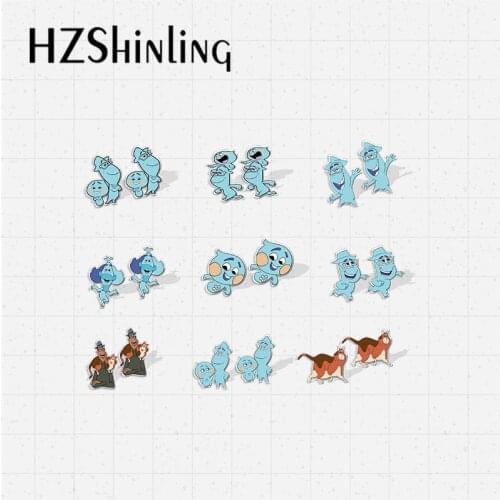 2021 New Arrival Cartoon Movie Soul Joe Gardner Characters Handcraft Epoxy Acrylic Stud Earrings