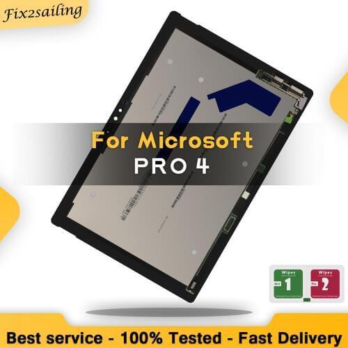New LCD For Microsoft Surface Pro 4 1724 Display Screen With Board Digitizer Touch Panel Glass Assembly Replacement