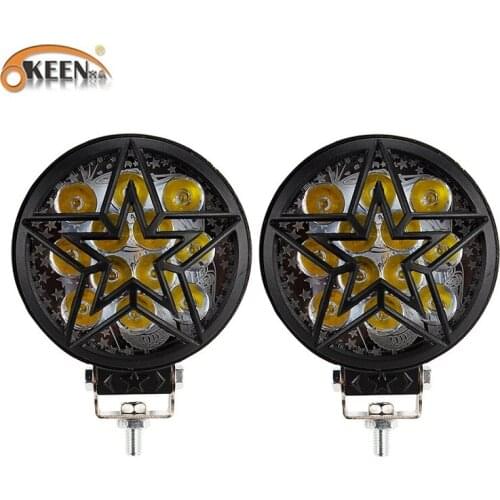 OKEEN 4inch 28W LED Work Light Bar High Low Beam Strobe Light Car Driving Light Combo Beam for Motorcycles 4x4 Fog Lamp 12V 24V