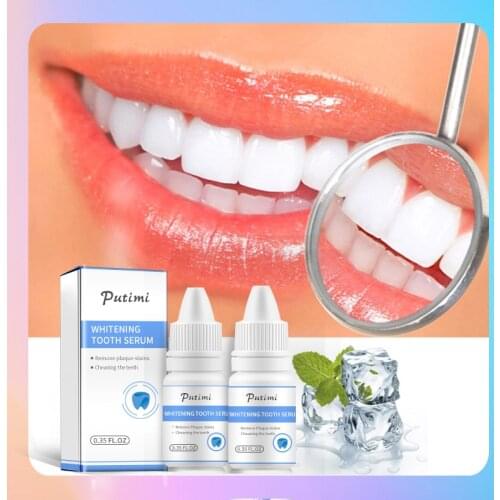 Whitening Teeth Serum Effective Remove Plaque Stains Teeth Cleaning Serum Dental Tool Toothpaste Whitener Essence Oral Hygiene