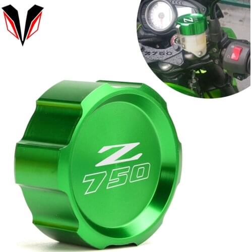 Front Brake Fluid Cap CNC Master Cylinder Reservoir Cover For Kawasaki Z750 2012 z 750 2007-2012 Motorcycle Accessories