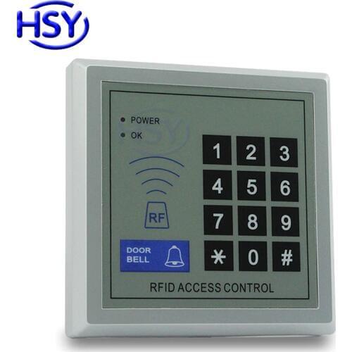 RFID Keypad Standalone Access Control Single Door Controller System 125Khz EM Card Keyboard Entry Lock with 10pcs free Keytag