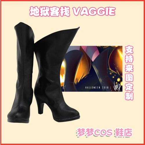 Hazbin Hotel VAGGIE Cosplay Shoes Boots Game Anime Halloween RainbowCos0 W1322