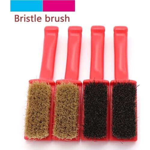 1pcs Portable Long Handle Pig Hair Brush Leather Shoes Brush Shine Care Cleaning Polishing Dusting Home Cleaner Brush Tools