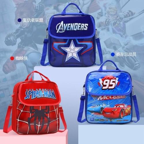 Disney 3D Elementary School Student Tutoring Bag Handbag Men and Women Tutoring Bag Diagonal Book Bag Tutoring School Bag