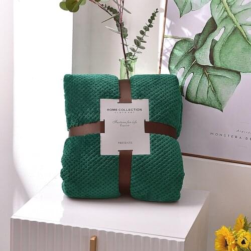 Thick Warm Coral Fleece Winter Blanket Outdoor Picnic Quilt Camping Car Blankets