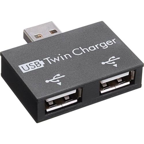 USB2.0 Male to Twin Charger Dual 2 Port USB Splitter Hub Adapter Converter Charging USB Wire Plug for Laptop PC Peripherals