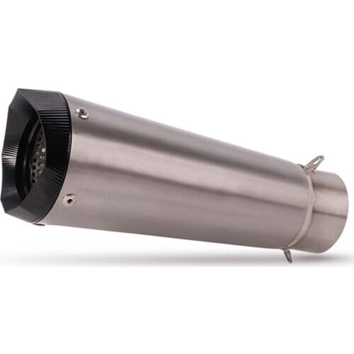 Motorcycle Titanium Alloy Racing Exhaust Pipe Escape Modified Motorbike 51mm/60mm Muffler For Z900 R6 ATV GSR750 CB400 CBR