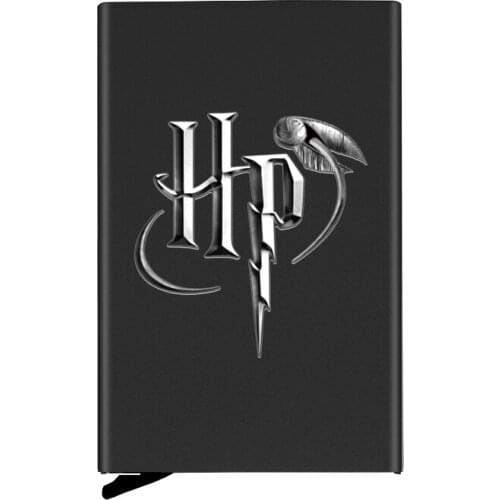 High Quality Silver H Design Magic Ball Automatic Pop Up Credit Card Holder Cover Rfid Aluminum Pocket Wallet