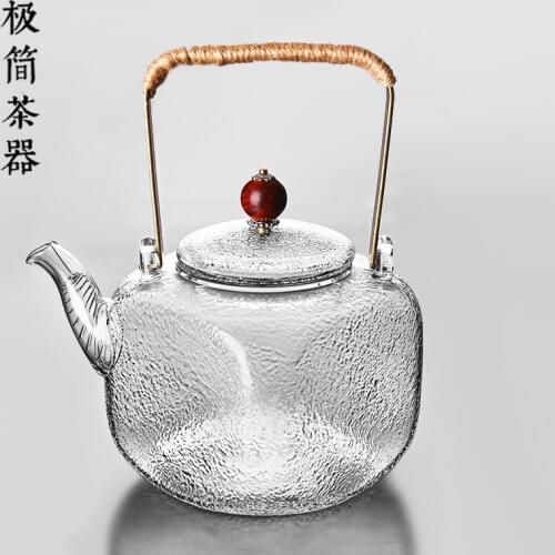 Thickened heat-resistant glass lifting beam high temperature resistant boiling water teapot filter tea maker tea pot