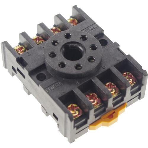 10 Pieces 8-Pin PF083A Relay Base Socket For AH3-3 ST3PF DH48S-S DH48S DH48J