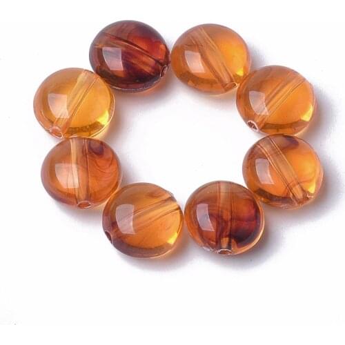 About 1080pcs/500g Flat Round Acrylic Beads Imitation Cloud Style for jewelry making DIY Charm Bracelets Accessories 10.5x6.5mm