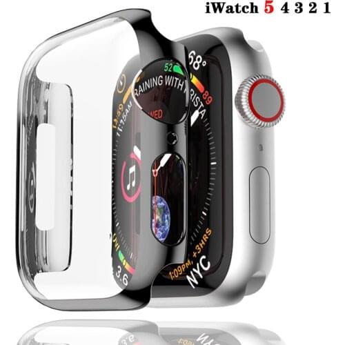 Cover For Apple Watch case 44mm 40mm iwatch 42mm 38mm PC screen Protective bumper accessories for iwatch series 5 4 3 2 38/44 mm