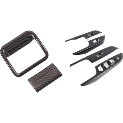 For Nissan Navara NP300 2016-2021 Window Glass Lift Switch Button Panel Cover & Car Copilot Glove Box Handle Bowl Cover