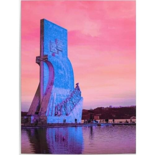 Home Decor Canvas on the Run Painting Pictures Prints Building Modular Poster Scenery Wall Artwork For Living Room Framework