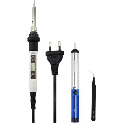 80W High Power Constant Temperature LCD Temperature Adjustable Electric Soldering Iron 220V/110V Soldering Iron Set Tool