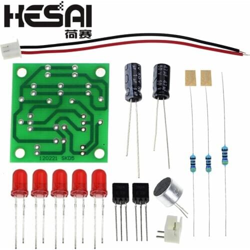 Electronic Funny Kits Voice Control LED Melody Light DIY Kits Production Suite Small Electronic Learning Electronic Kits