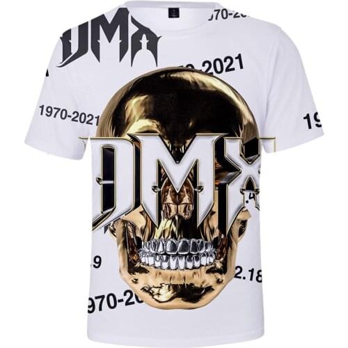 DMX 3D T-shirts Men Women Tops Popular Rapper Earl Simmons Summer Kids t shirt Casual Boys Girls Cool Hip Hop White Tee Shirts