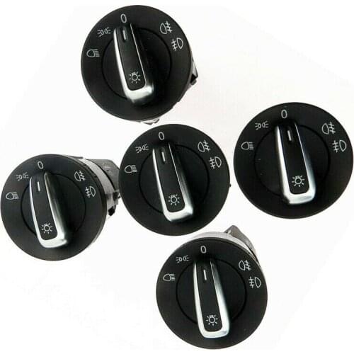 HONGGE Qty 5 Chrome Fog Head light Switch For Golf MK4 Beetle Passat B5 B5.5 Bora 4 3BD 941 531 A 3BD941531A