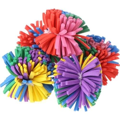 5pcs Cat Toys EVA Flower Ball Soft Dog Puppy Kitten Chew Bite Interactive Funny