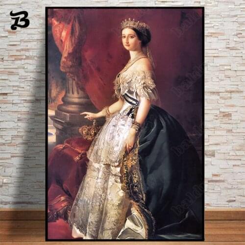 Canvas Painting Girls Portrait Famous Painting Wall Art Canvas Poster and Print Wall Picture for Living Room Retro Wall Decor
