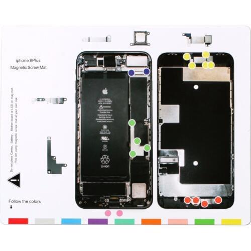 1PC Magnetic Screw Mat for iPhone 8 Screw Pad Keeper Chart for iPhone 8 Plus Phone Repair Tools