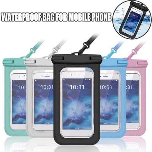 Mobile Phone Waterproof Bag Diving Drifting Waterproof Mobile Phone Bag Case Suitable for Most of Phone Bag Pouch Protector