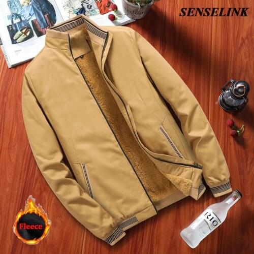 2021 Autumn New Fleece Casual Jacket Men Tactical Soft Shell Cotton Jacket Windbreaker Warm Sports Stand Up Collar Men Jacket