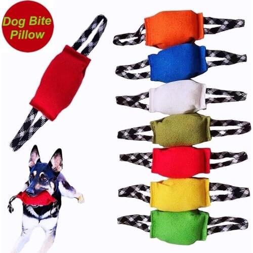 Anti-Tear French Cloth Dog Bite Pillow Working Dogs Guard Dogs Training Equipment Malinois Shepherd Rottweiler Pet Chew Tug Toys