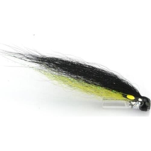 Silver Stoat Tail Riffle Hitch Tube Fly Salmon Sea Trout Flies Plastic Tubes (8-pack)