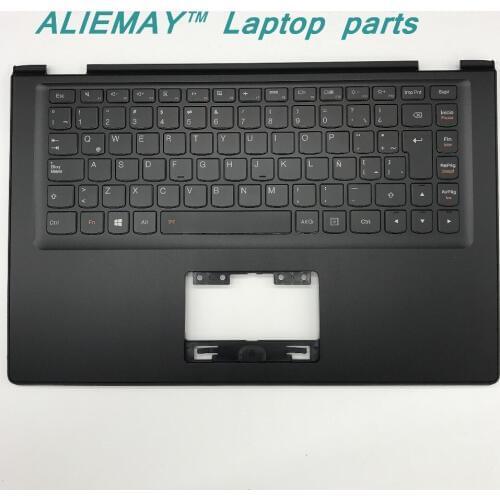Laptop parts for LENOVO YOGA 2 13 Yoga2-13 BLACK Palmrest with Backlit LA Keyboard 90205178